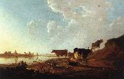 CUYP, Aelbert River Scene with Milking Woman sdf painting